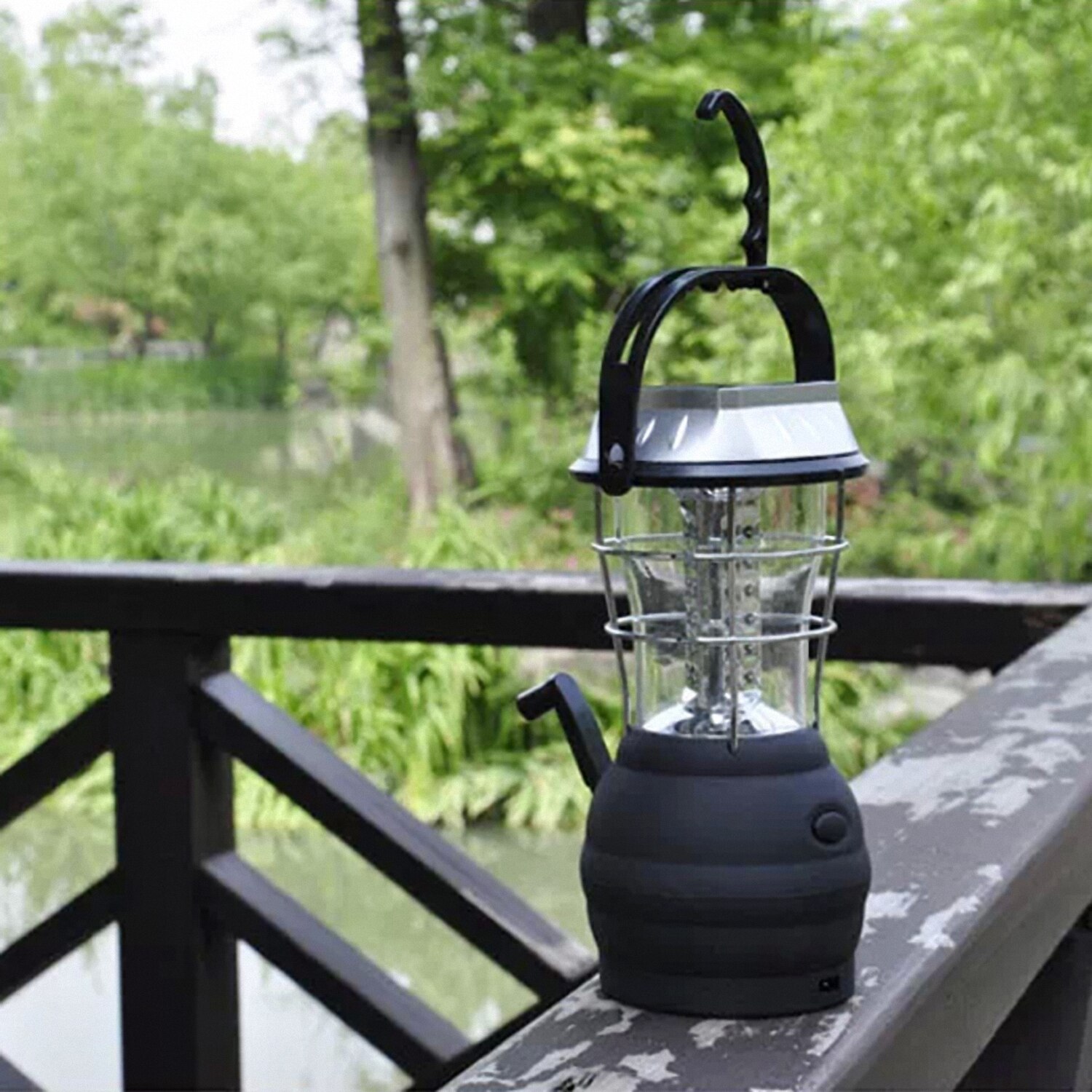 Aurinkolyhty 5- moodi käsikampi dynamo 36 led ladattava retkeilylyhty hätävalo, ultrakirkas led lyhty - campin