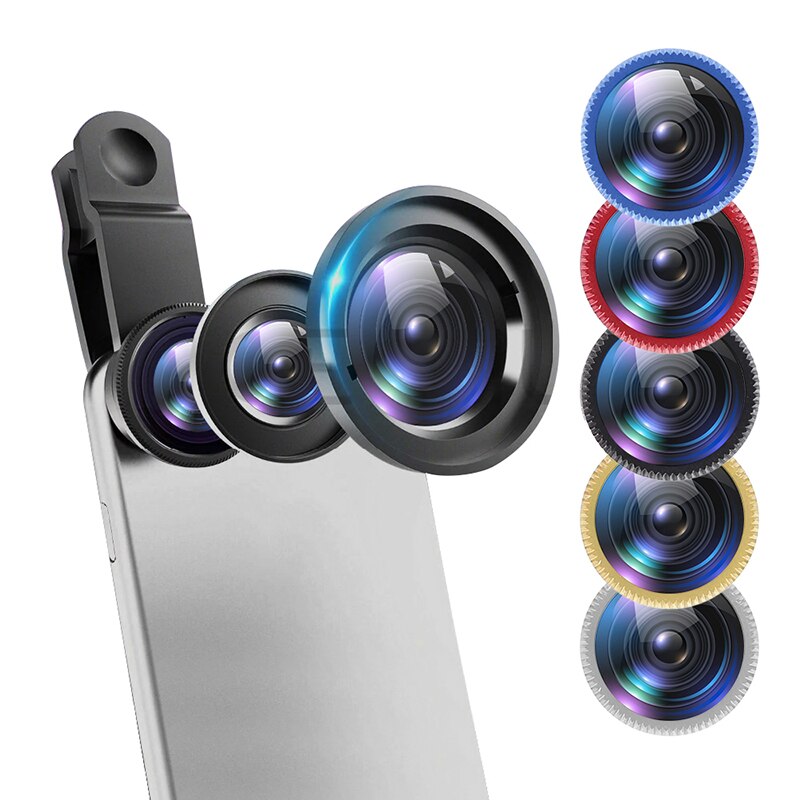 Telefoon Lens Fisheye 0.67x Groothoek Zoom Lens Fish Eye 10x Macro Lenzen Camera Kits Met Clip Lens Op De telefoon Voor Smartphone