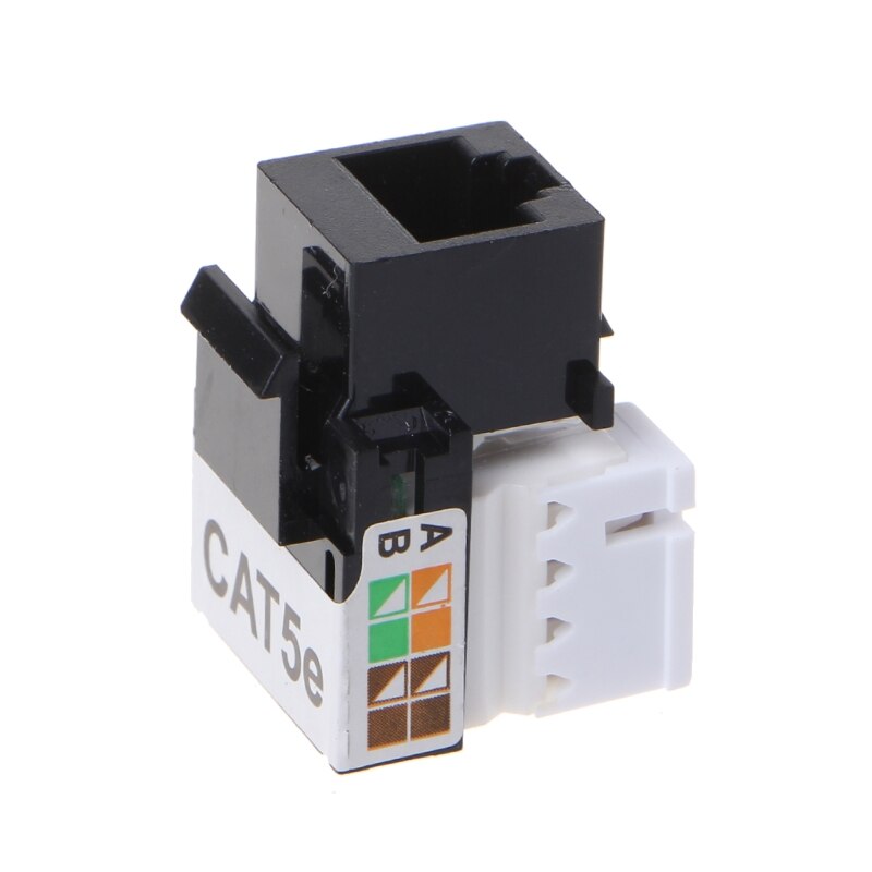 5Pcs CAT5E UTP Network Module RJ45 Connector Information Socket Keystone Jack