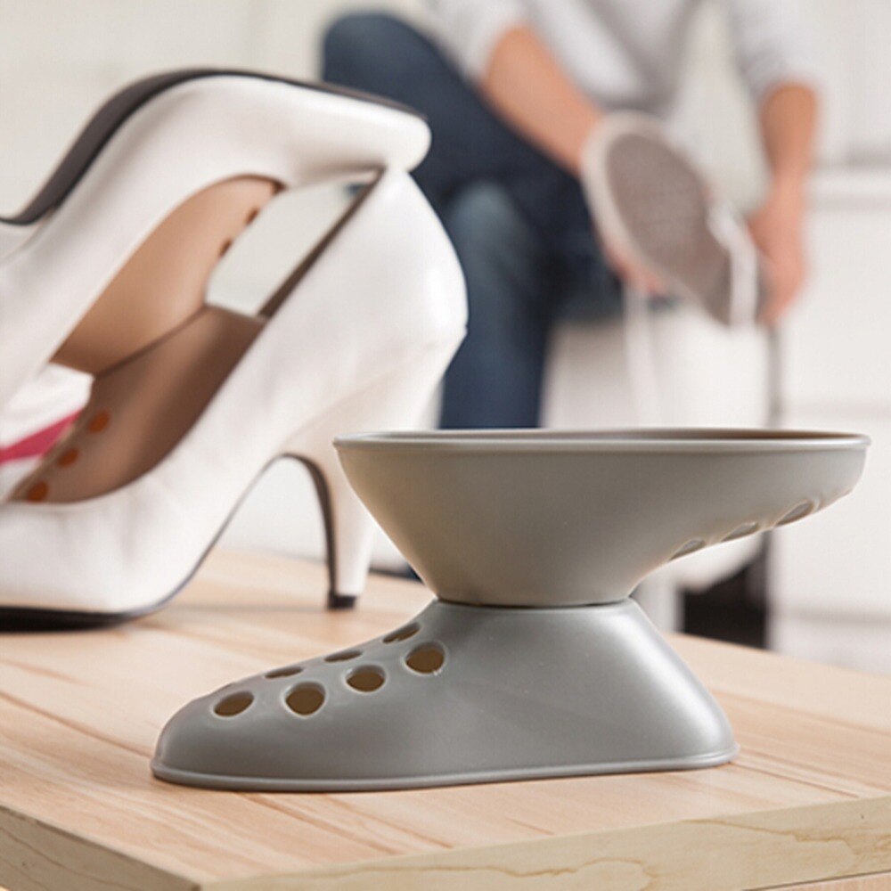 1 Pair Adjustable Shoe Tree Space Saver Shoes Rack Plastic Wonder Magic Household Organizer Shoe Shaper Closet Storage