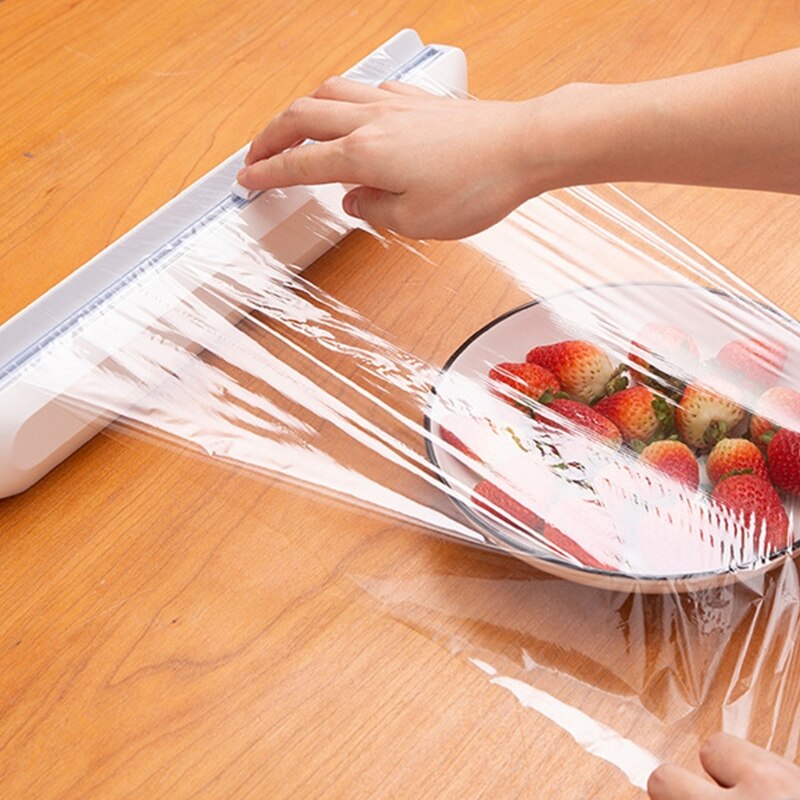 Plastic Wrap Dispenser With Cutter Refillable Cling Film Dispenser With Cutte Cling Wrap Dispenser Cutter