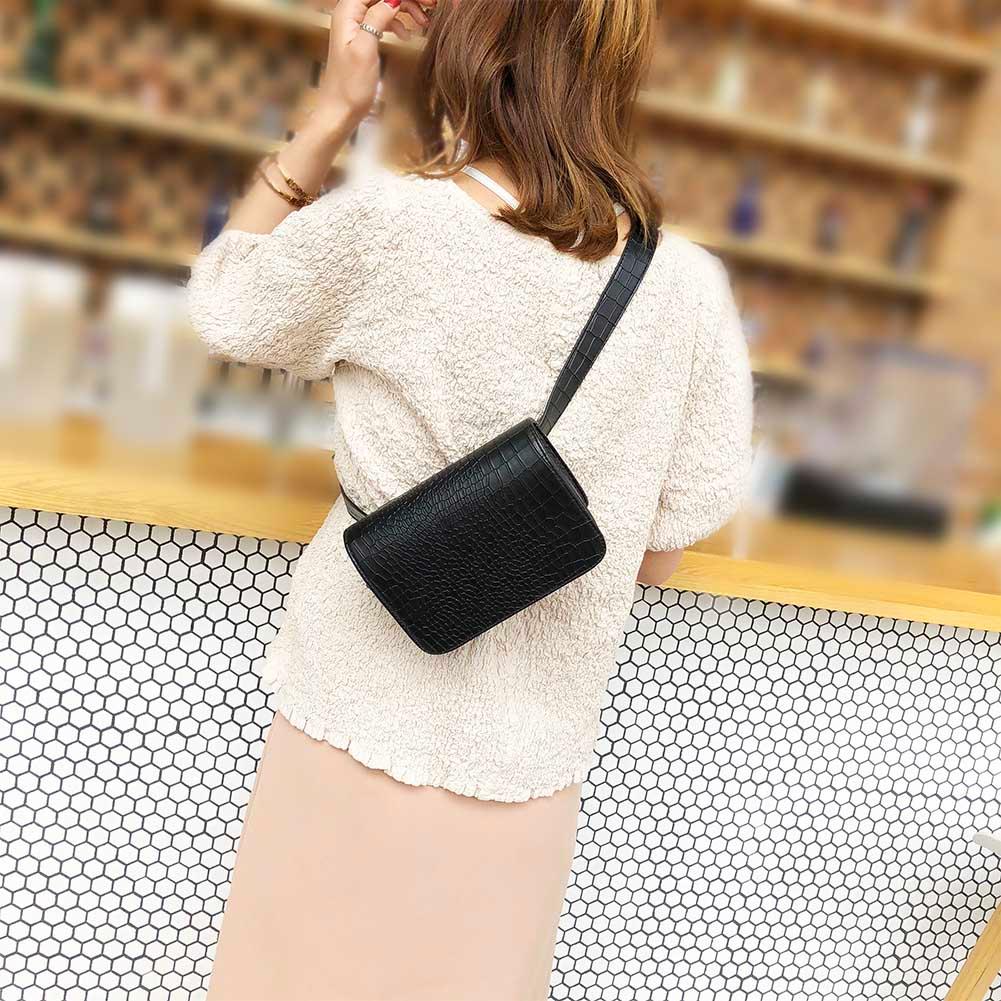 neue Fanny Pack Frauen Taille Gürtel Tasche Krokodil Muster Vintage Taille Taschen Mädchen Bum Pouch Telefon Leder Brust packs