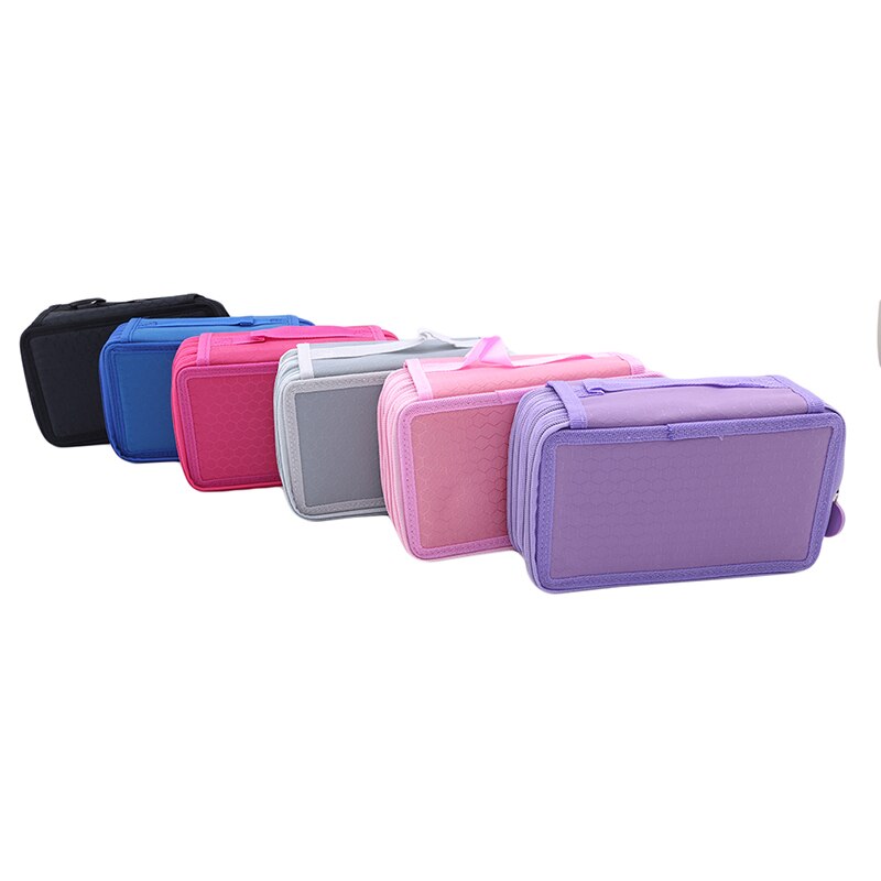 Bolsa de dibujo estropajo multifuncional organizador de lápices estuche de lápiz bolsa de la pluma caja estacionaria con cremallera para la escuela