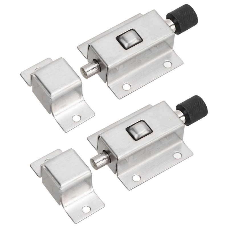 Automatic Spring Lock Door Latches Reliable Flat Bottom High Strength Anti Theft Stainless Steel for Security