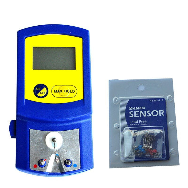 NOVFIX Digital Thermometer Lötkolben Spitze Temperatur Tester mit 10 stücke Thermometer Sensor: Orange