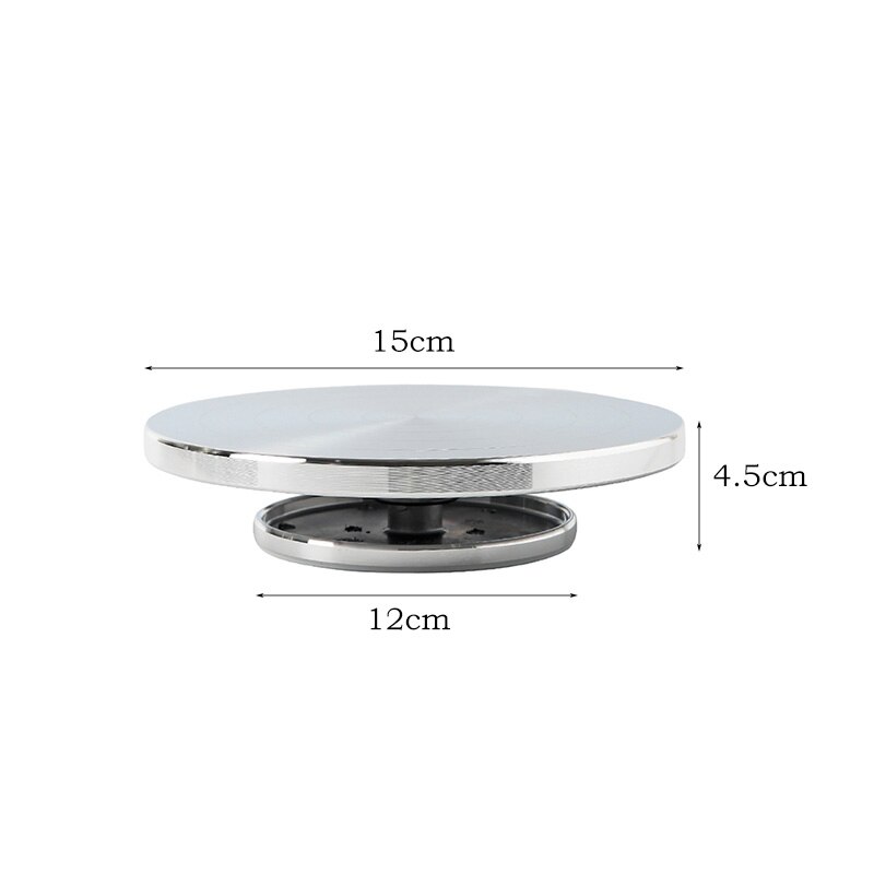 Suporte giratório para mesa em cerâmica, mesa giratória de 15/25/30cm com dupla face, escultura em argila e cerâmica, ferramenta para faça você mesmo: 15cm