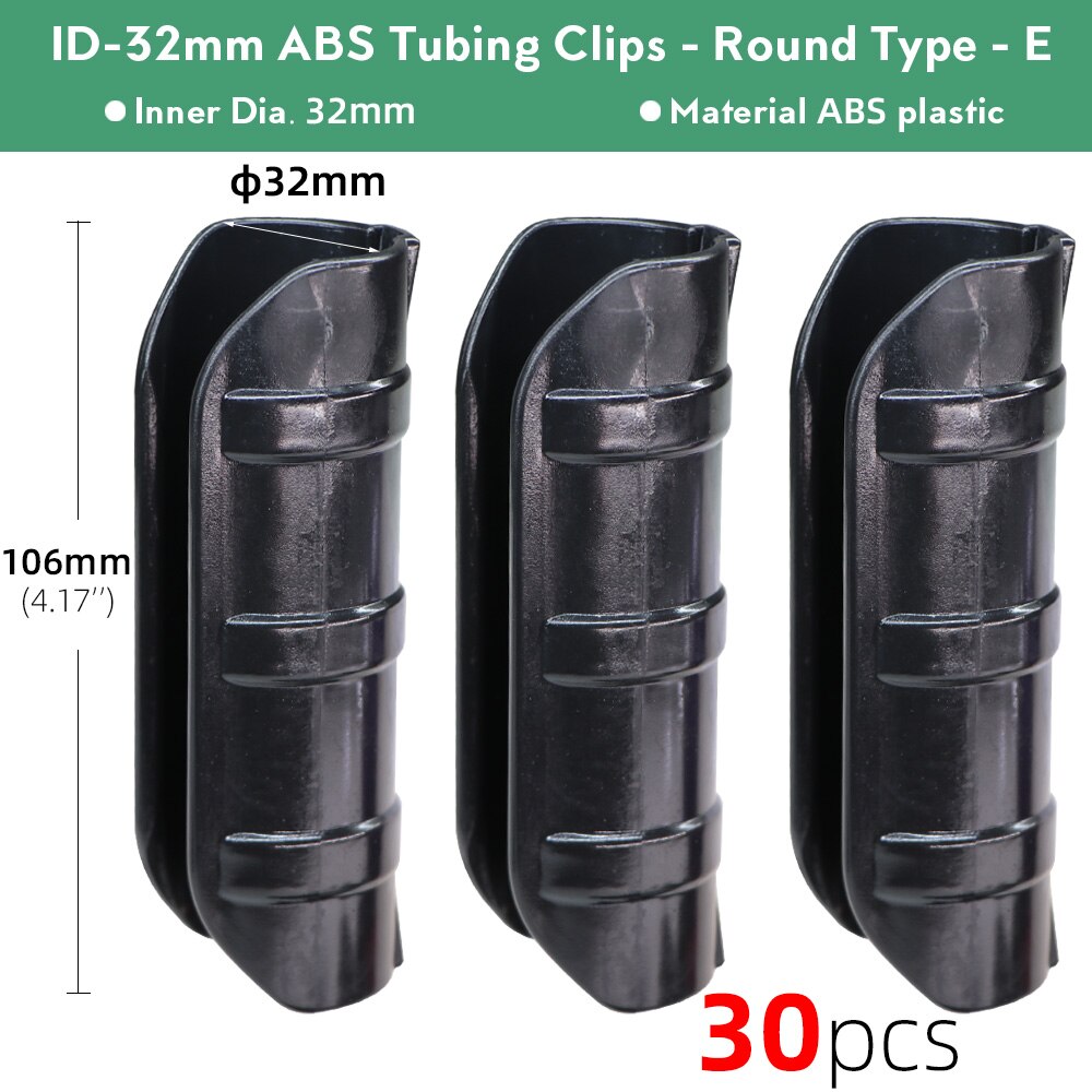 30Pcs 5 Maten Tuin Farm Gebouwen Buis Clips Pijp Gesp Kas Frame Vaste Klem Schaduw Film Netto Sails Bevestigd connectors: Ex30pcs