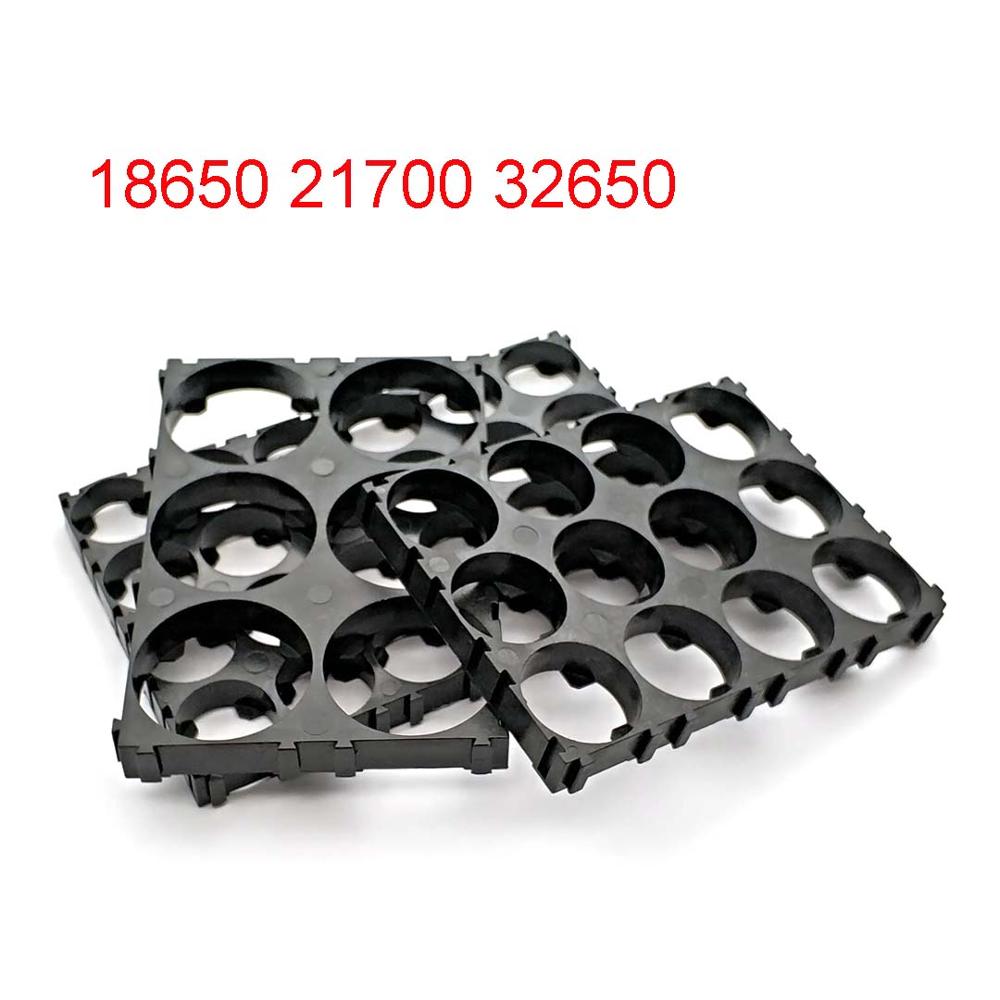 18650 21700 32650 Battery Holder Bracket Cell Safety Anti Vibration Plastic Brackets For 18650 21700 32650 Batteries