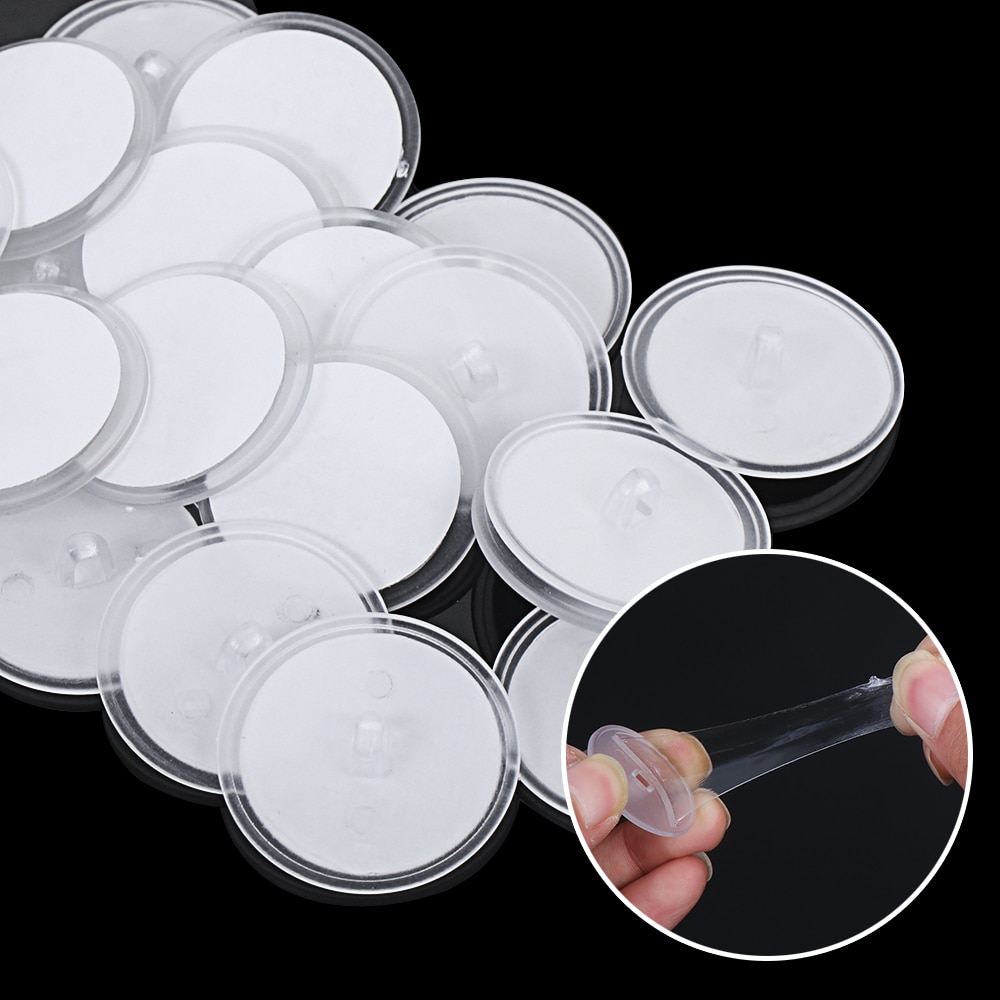 Gancho autoadhesivo para colgar en el techo, gancho de goma de 3cm de succión, sin traza, fuerte, para almacenamiento en casa, decoración, póster, 20/40/60 Uds.