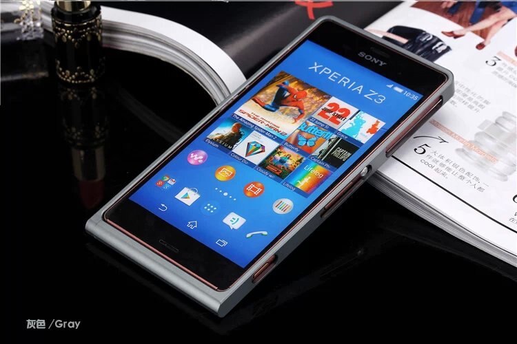 Funda protectora de aluminio Ultra fina de lujo Z3 para Sony Xperia Z3 D6653 D6633