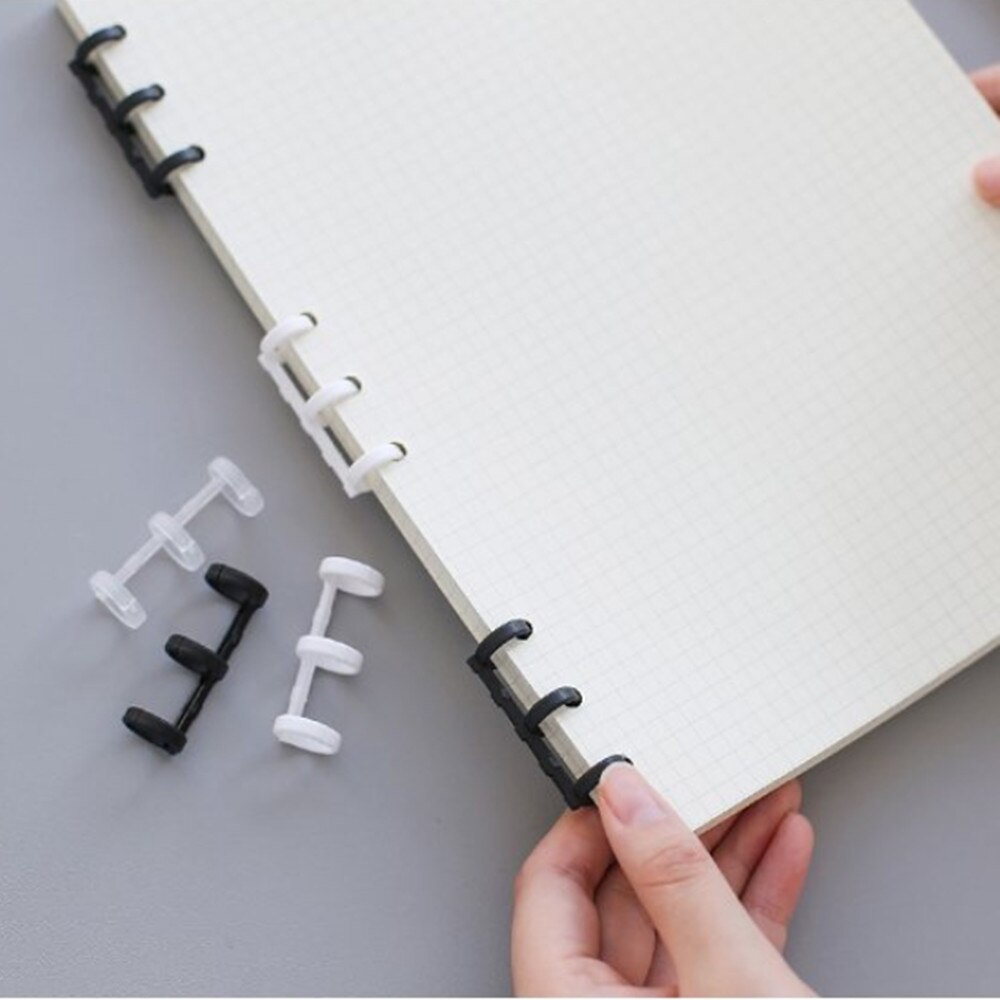 2 stücke Kunststoff Buch Binder 3 Ringe Lose Blatt Kalender Kreis Ringe DIY Alben Binder Hoops Notebook Bindung Kreise Schlüssel ringe