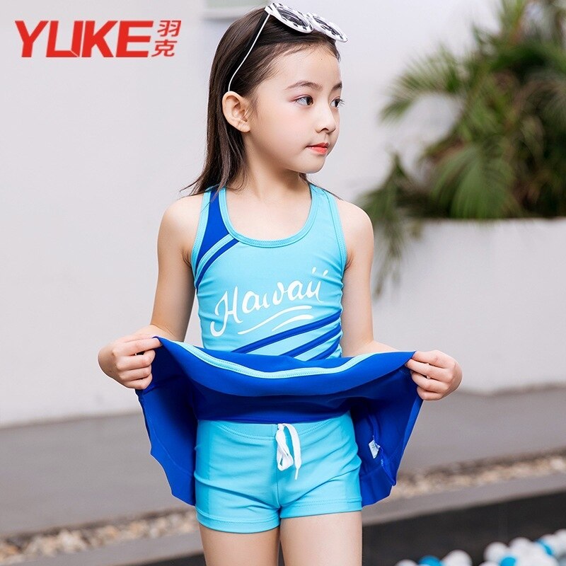 Toddler Pieces Girls Summer Swimwear Soild Baby Kids Swimwear Biquini Infantil Swimsuits Bikini Set For 6-15 Years