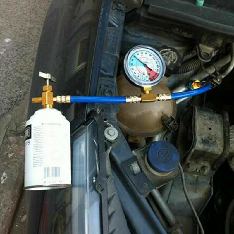 R-134 Air Conditioning Refrigerant Charging Hose with Gauge R-134a Can to R12/R22 Port A/C Air Conditioning Recharge Hose Pipe