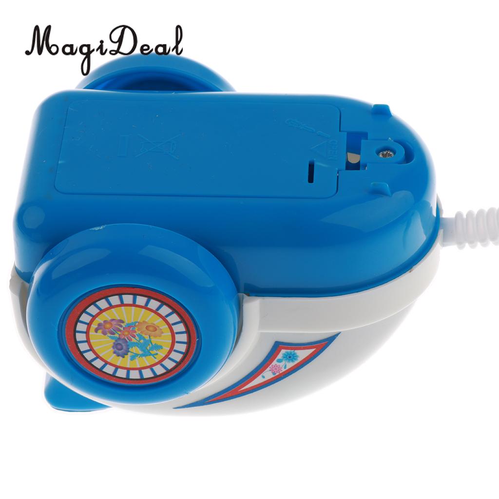 Magideal Plastic Simulatie Miniatuur Huishoudapparatuur Voor Kids Kinderen Pretend Rollenspel Meubels Speelgoed-Blauw Stofzuiger