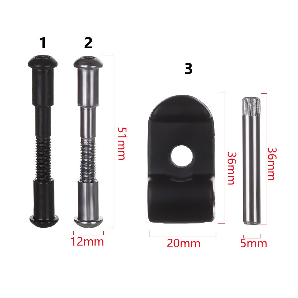 Charnière à vis en acier trempé pour trottinette Xiaomi MIJIA M 365,articulation de verrouillage en métal, outil de réparation, pothook/boulon fixe pliant, 1 pièce,