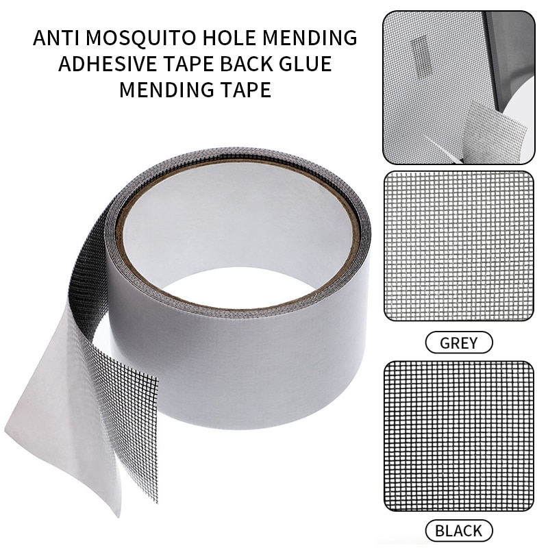 Screen Repair Tape Window Door Waterproof Patch Self-adhesive Super Fix Anti-Insect Door Mosquito Net Mesh Broken Holes Repair