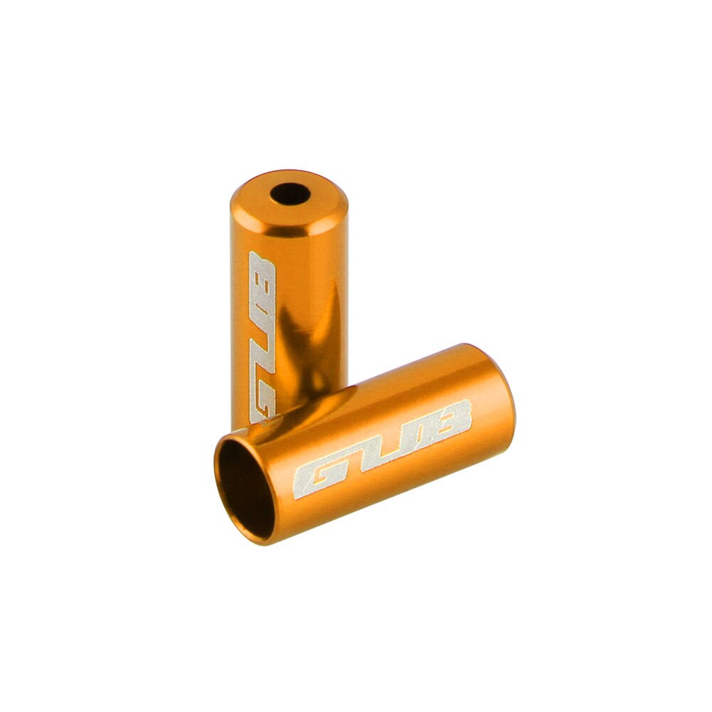 Gub 100 st aluminium cykelväxel bromsvajerhatt mountainbike racercykel bromsväxelvajer slang vajerskydd ändskydd tillbehör: 5mm broms-guld
