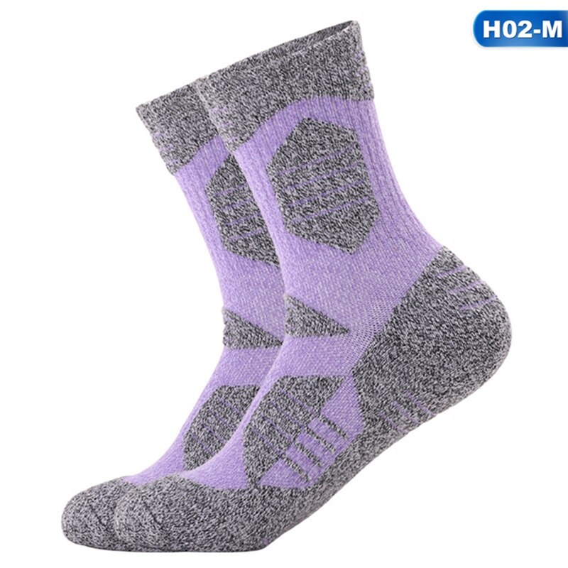 Ladies Outdoor Hiking Running Hiking Socks Mid-tube Sports Socks-pink Green Purple Orange Sky Blue Pink M(35-38)/L(39-42): H02-M