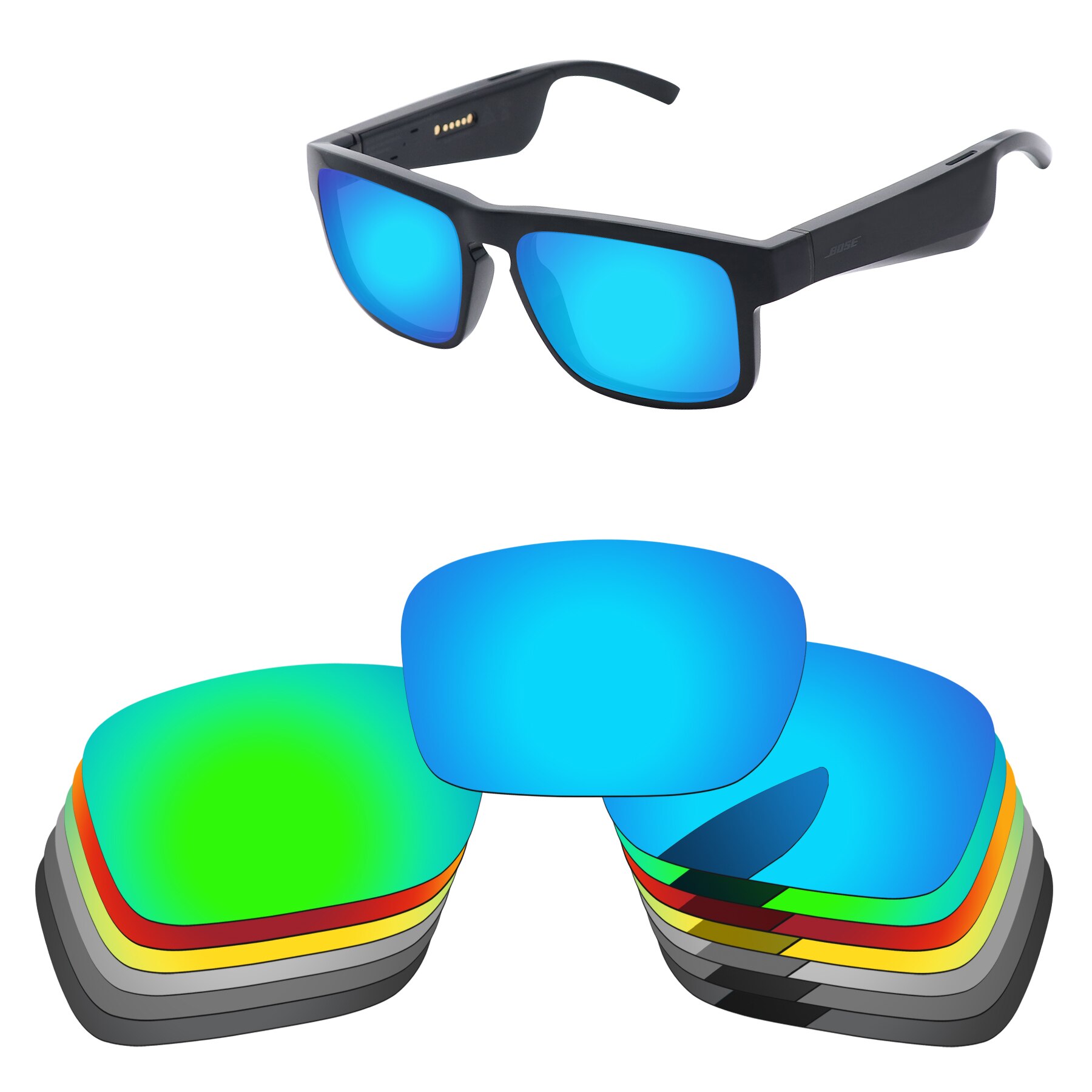 Alphax Ersatz Linsen für Bose Tenor Sonnenbrille Polarisierte-Mehrere Optionen
