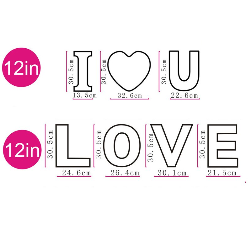 Number Cake Mold Cake Decorating Tools Confeitaria Maker Birthday Cake Bakeware Pastry Tools 10/12/14/16inch Letter LOVE: 7 Letter 12in