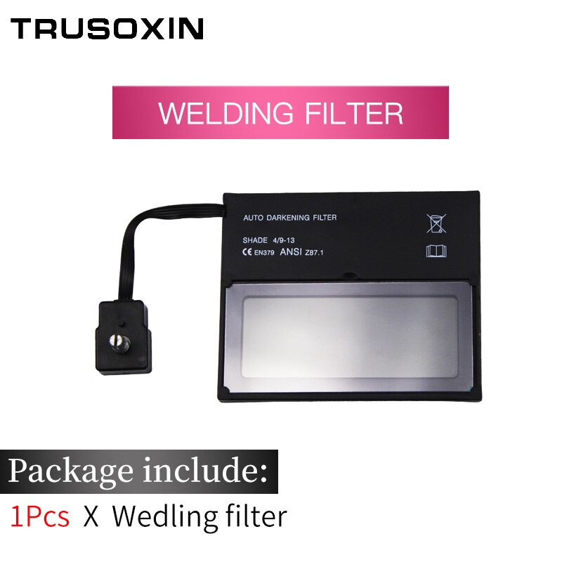 solenergi auto mørkere slipe sveisehjelm/ansiktsmaske/elektrisk sveisemaske/ #39 /linse til maskinen og plasmakutteren: Sveisefilter