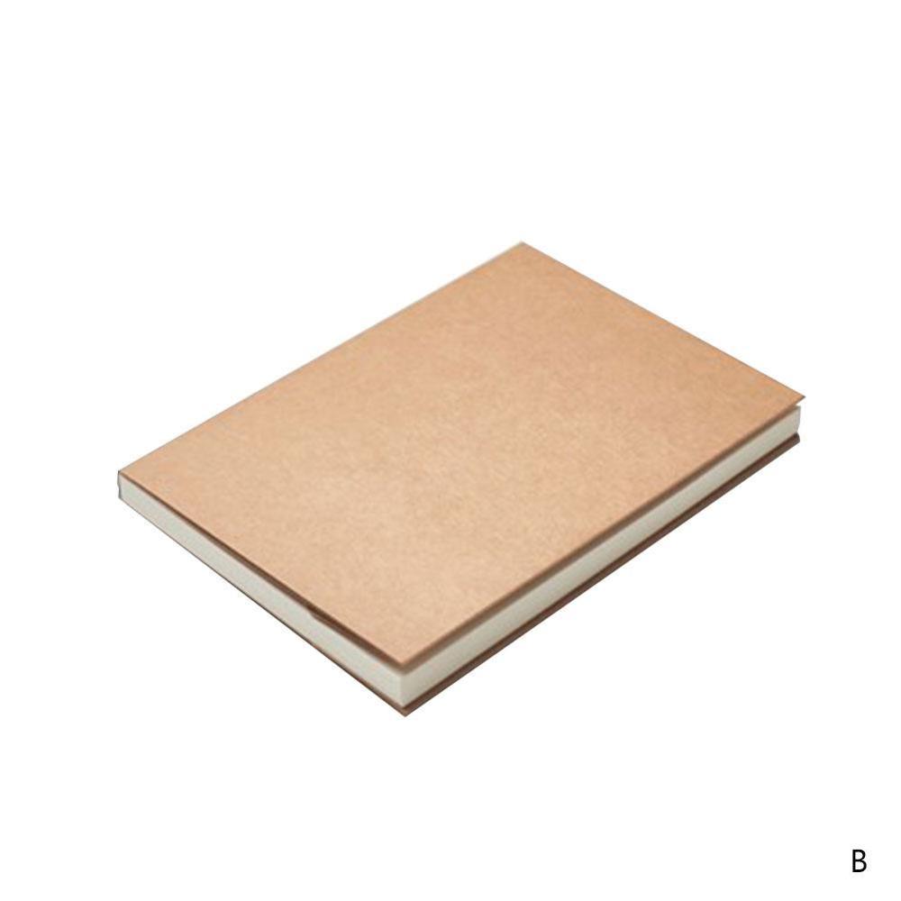32K Retro Sketch Craft Paper Blank Notebook Sketch Drawing Book Journal Diary Note 13x19cm Stationery School Office: white