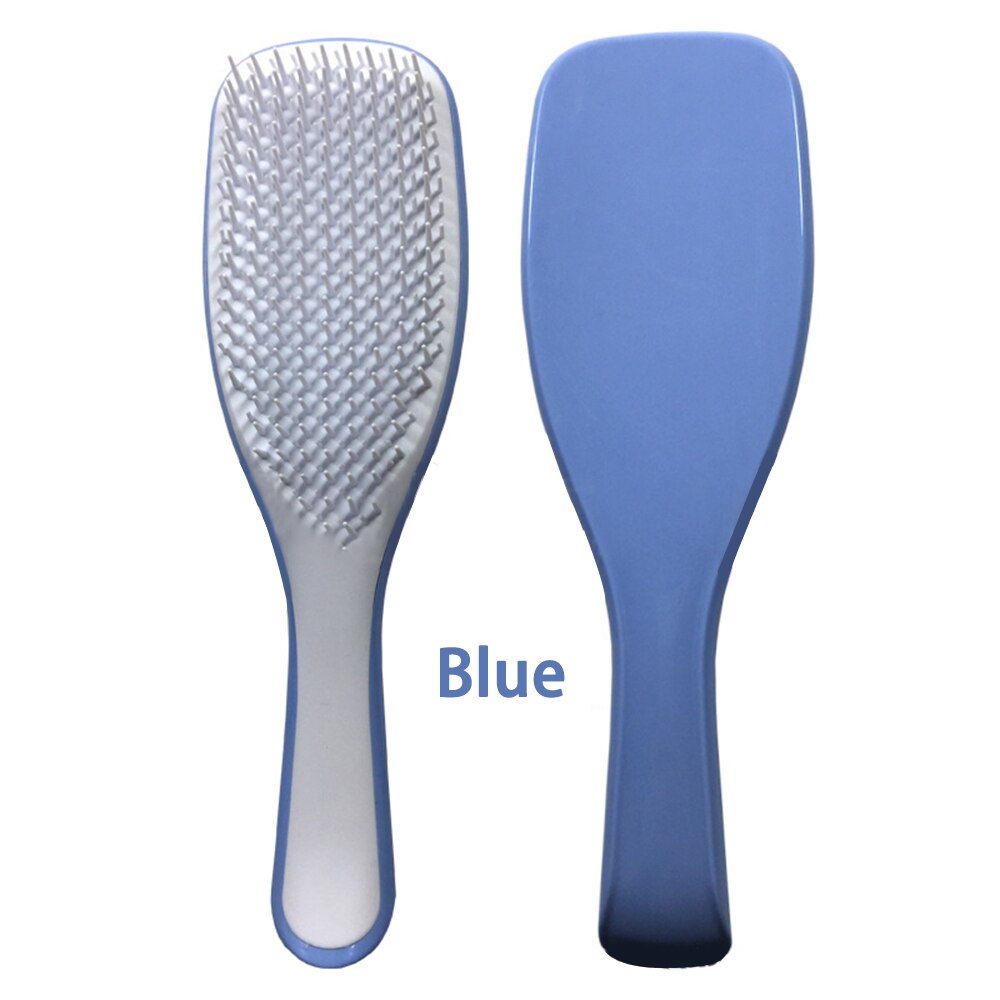 Portable Soft Newborn Baby Hair Brush Baby Kids Comb Child Hairbrush Sets Boys Girls Head Massager Wet and dry massage comb: blue