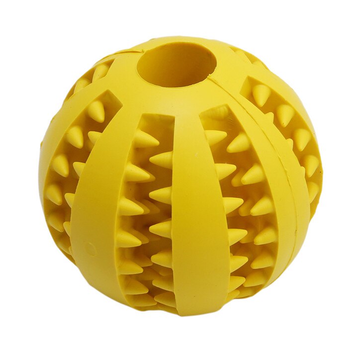 Hond Speelgoed Speelgoed Grappige Interactieve Elasticiteit Bal Hond Kauwen Speelgoed Voor Hond Tand Schoon Bal Van Voedsel Extra -tough Rubberen Bal: yellow / 5cm