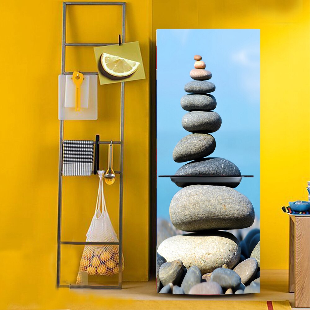 3D Zelfklevende Film Deur Vinyl Koelkast Cover Stickers Koelkast Cover Behang Pvc