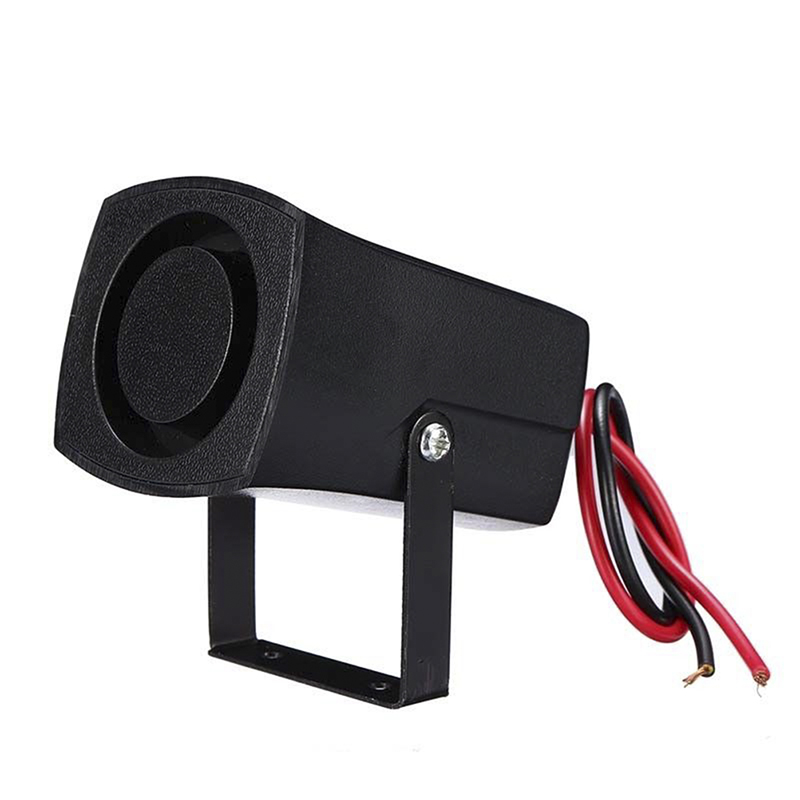 Summer larm horn siren varna pip passar för olika fordon 12-24v luft horn bil lastbil fordon backande ljud speake