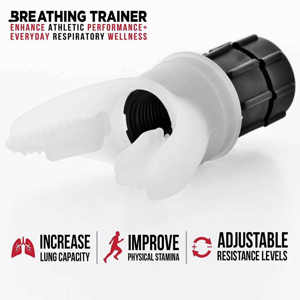 Sports Safe Portable Outdoor Expiratory Breathing Exercise Device For Lungs Fitness Equipment High Altitude Training Silicone