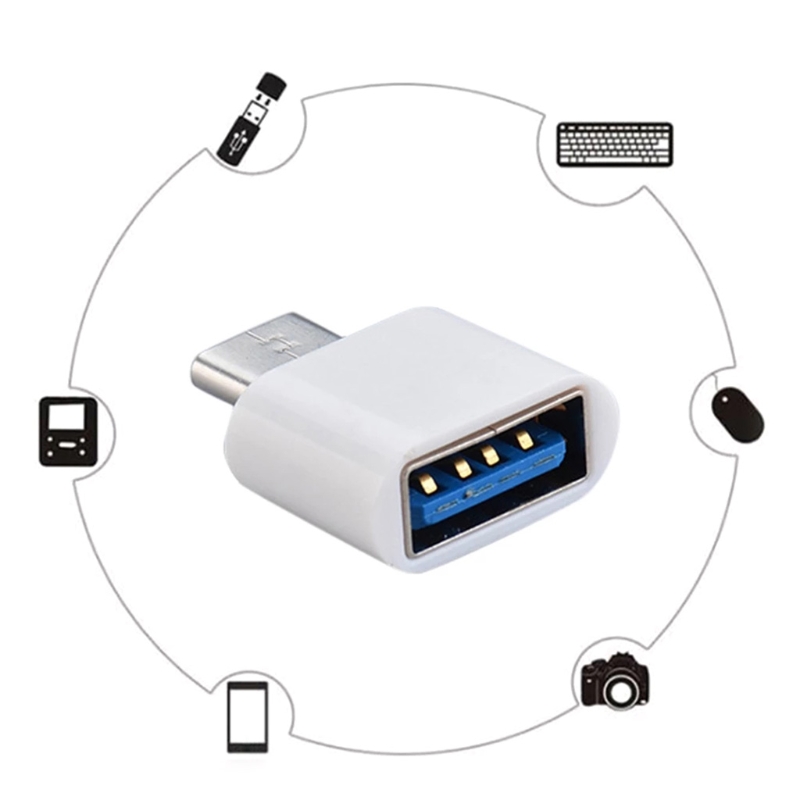 Adaptateur universel type-c vers USB, 2 pièces, Conversion d'interface de Transmission de données, Conversion de charge noir/blanc K1KF