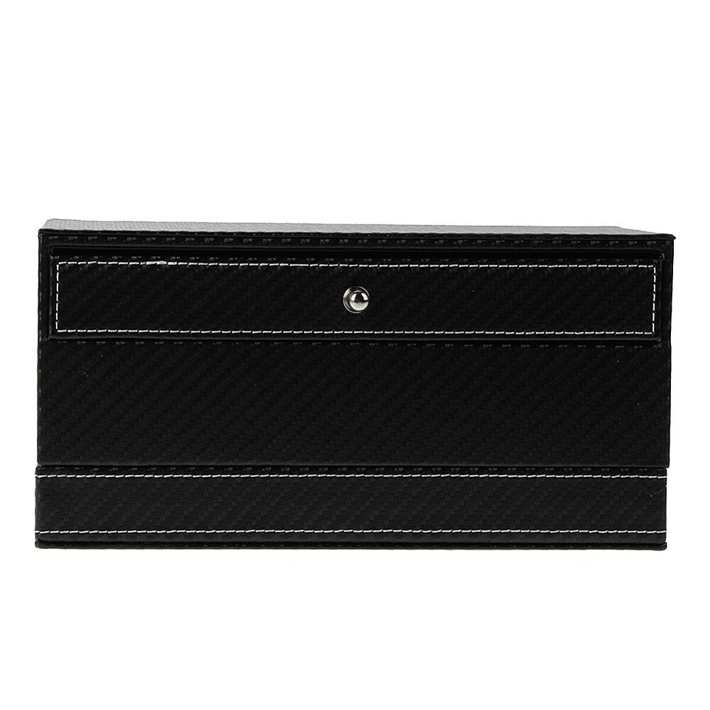 4 Compartment Watch Storage Box Drawer Jewelry Storage Display Leather Square Jewelry Box