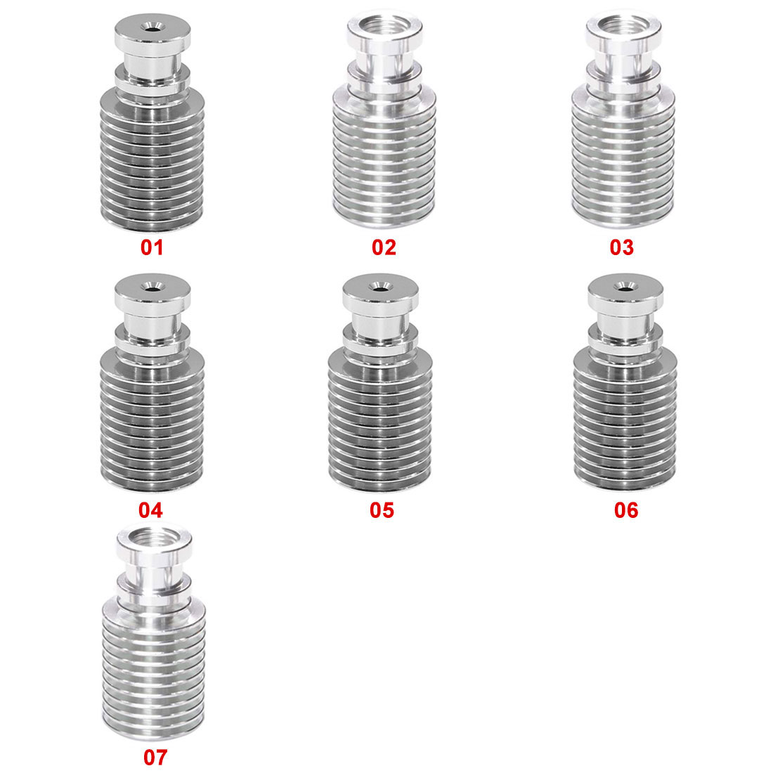 Tuyau d'évier longue/courte Distance tout métal Compatible avec le système complet pour radiateur d'extrudeuse 1.75mm-3mm E3D V5 V6