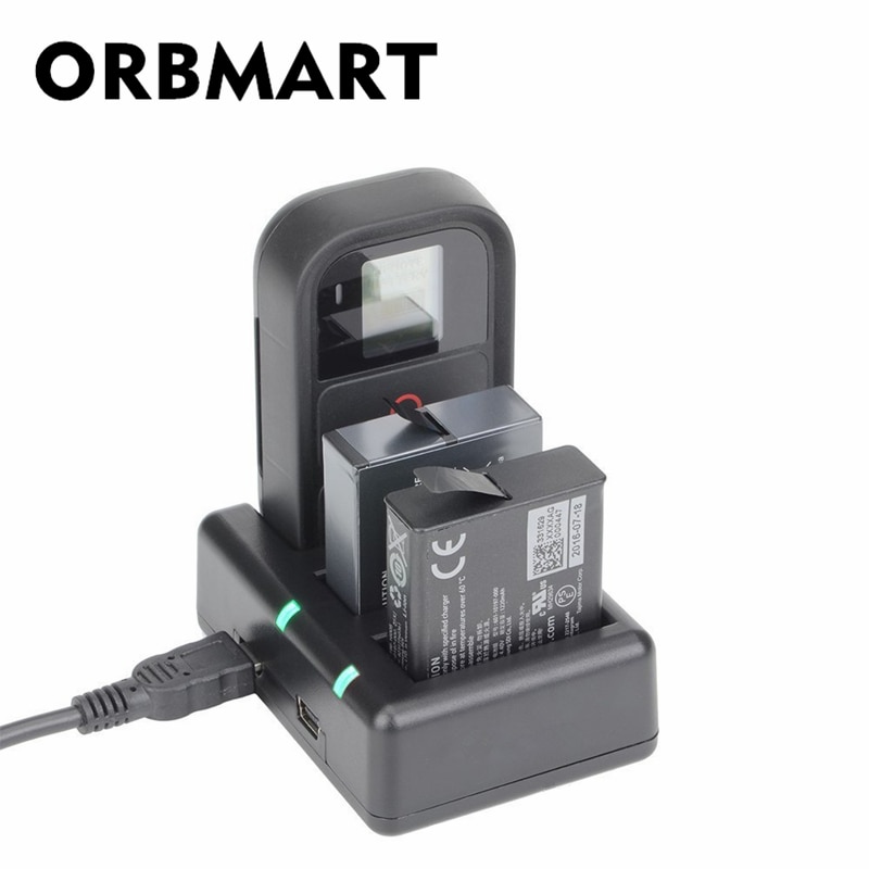 koppel Bij naam Installeren ORBMART Drie Poorten Batterij Lader en Afstandsbediening Opladen Voor Gopro  Hero 5 6 7 Zwart Camera Opladen Accessoires – Grandado