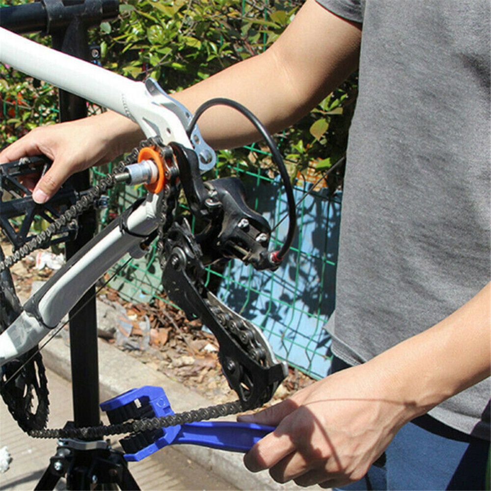 Cykel værktøj cykel kædeholder holder cykel dummy hub cykel værktøj hurtig rengøring cykling kæde holder holder