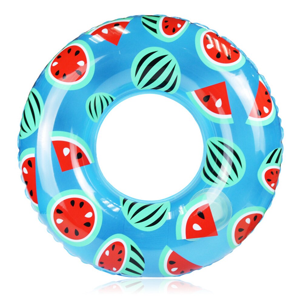 Anillo de natación inflable con presión para inflar piscina de verano flotador de piscina de mar flotador de tubo de piscina flotador circular: Watermelon 80cm