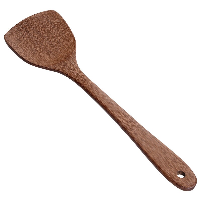Wooden Spatula Kitchen Nonstick Dedicated Wooden Kitchenware Heat Resistant Wooden Cooking Shovel Spoon