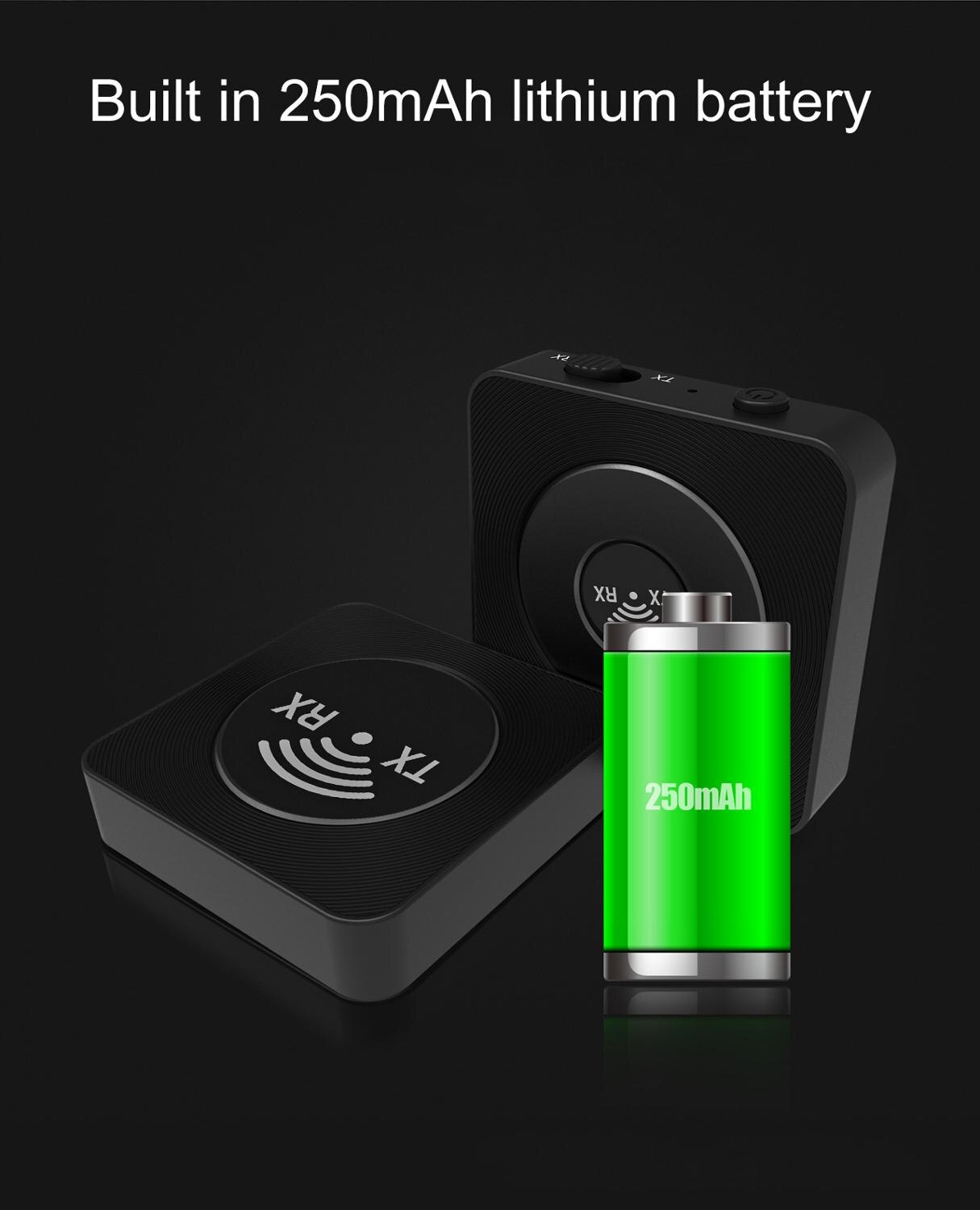 Receptor Bluetooth 5,0 RCA AptX LL, adaptador de música inalámbrico, Jack de 3,5mm, AUX, para TV, auriculares, altavoz, tipo RCA para coche, transmisor de Audio