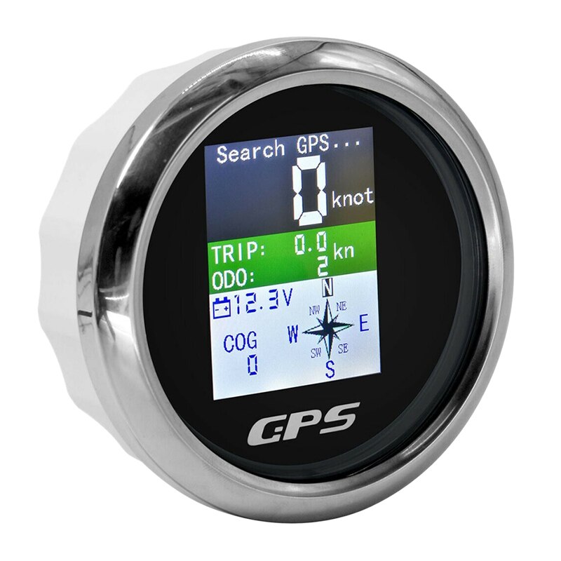 85Mm Smart Gps Snelheidsmeter Waterdicht Tft-scherm Digitale Toerenteller Kilometerteller Met Gps Antenne Voor Auto Boot Motorfiets