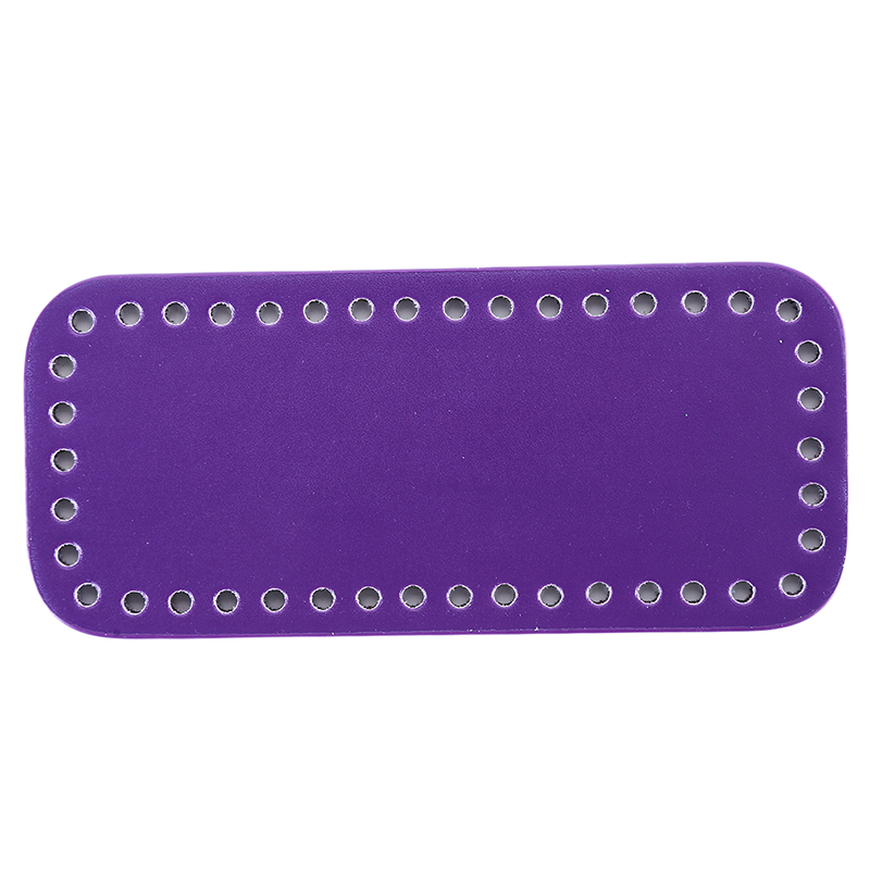 Bolsa de 15cm con relleno redondo, bolso de mujer, bolso de hombro, cubo, bandeja inferior, placa hecha a mano, costura Diy, accesorios de pieza: purple