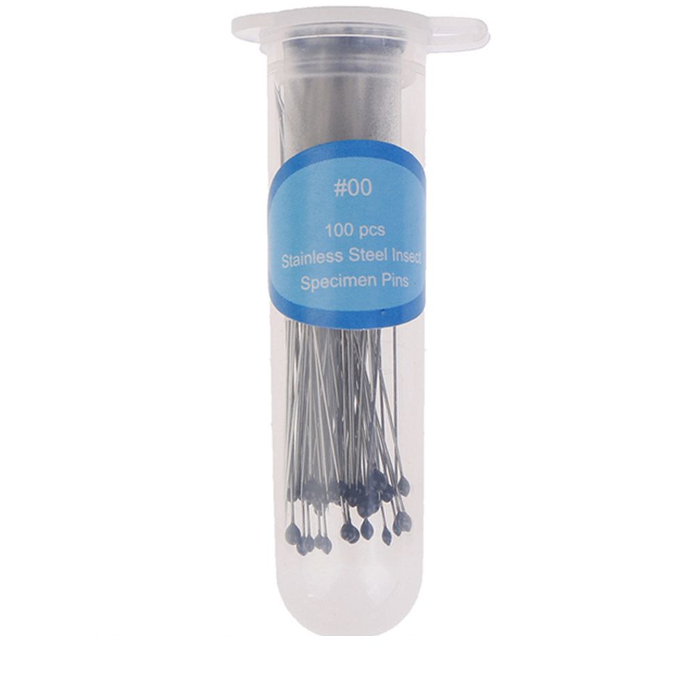 Épingles à insectes, 100 pièces, aiguille d&#39;échantillon en acier inoxydable avec boîte en plastique pour l&#39;école de laboratoire d&#39;entomologie aiguille de Dissection corporelle: 1
