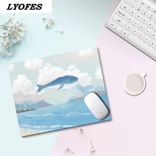 Kawaii podkładka pod mysz śliczne podkładka pod mysz Kawaii podkładka na biurko do gier biurko maty Gamer okrągły kwadrat Deskpad dla Office Home komputer stancjonarny