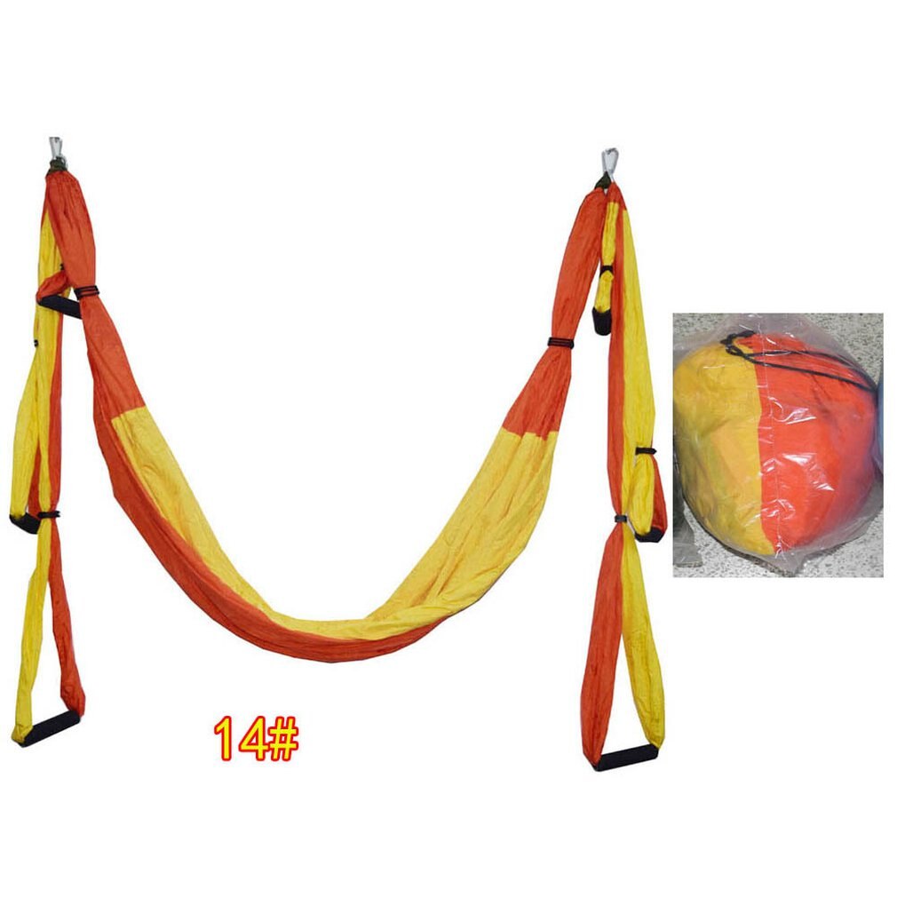 6 Handles Anti-gravity Yoga Hammock Swing Parachute Yoga Gym Hanging Outdoor Leisure Decompression Hammock: Type 14