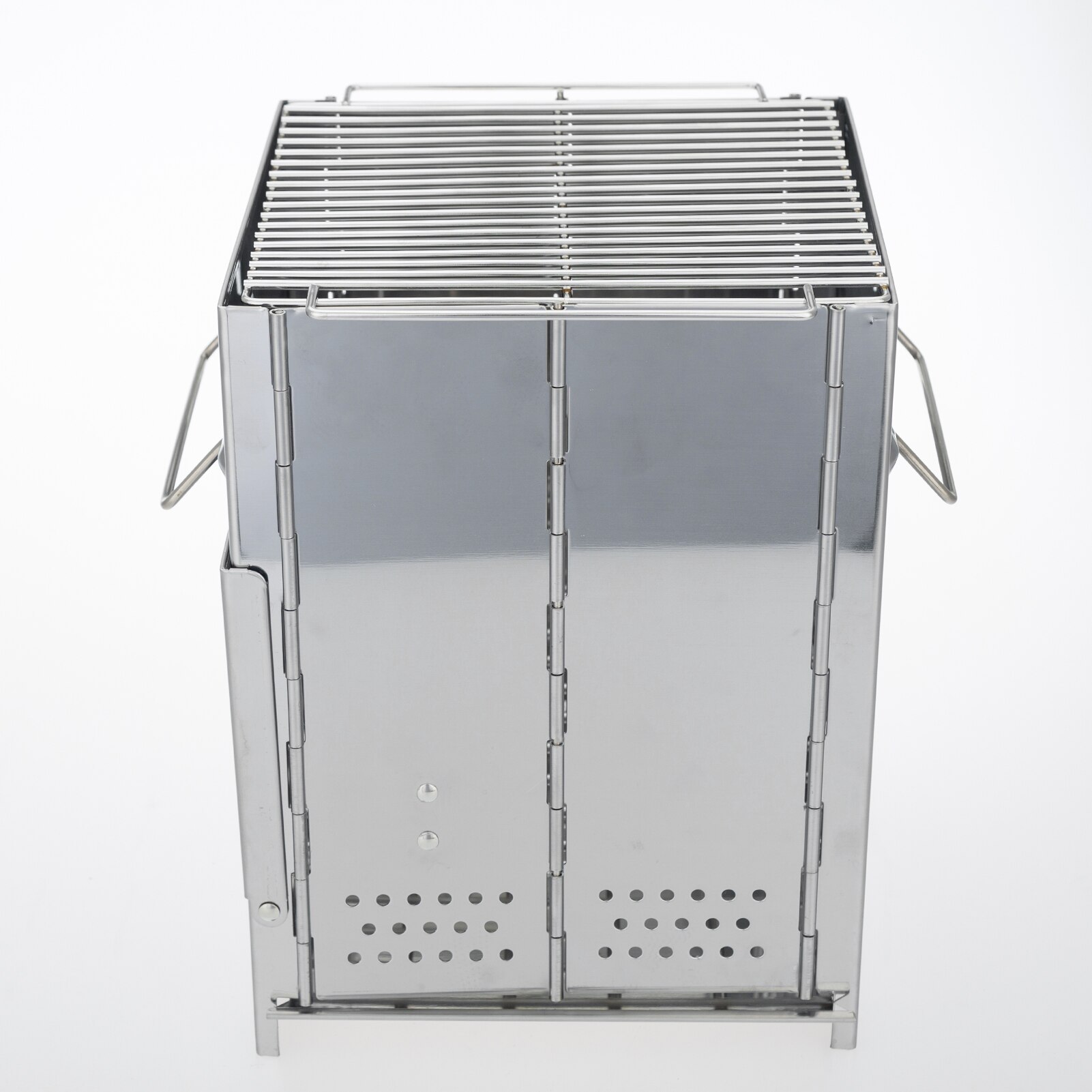 Kamp Grill Opvouwbare Roestvrij Staal Kleine Draagbare Kachels Met Draagtas Voor Camping Koken Barbecue Hout Kachel Extra Grote