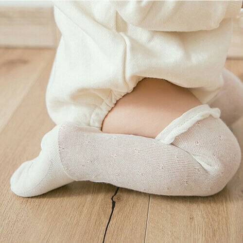 Focusnorm nyfødte baby sokker ensfarvet baby pige dreng sokker spædbarn toddler knæ høj sok