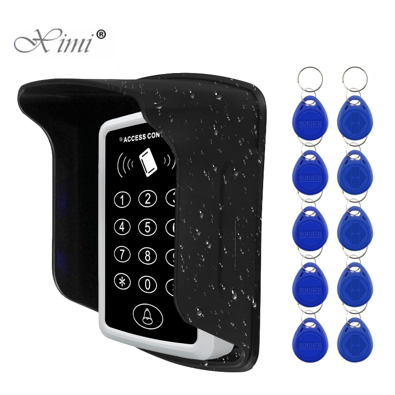 125KHz RFID Access Control Keypad EM Card Reader Door Access Control System Door Lock Opener Keyboard System