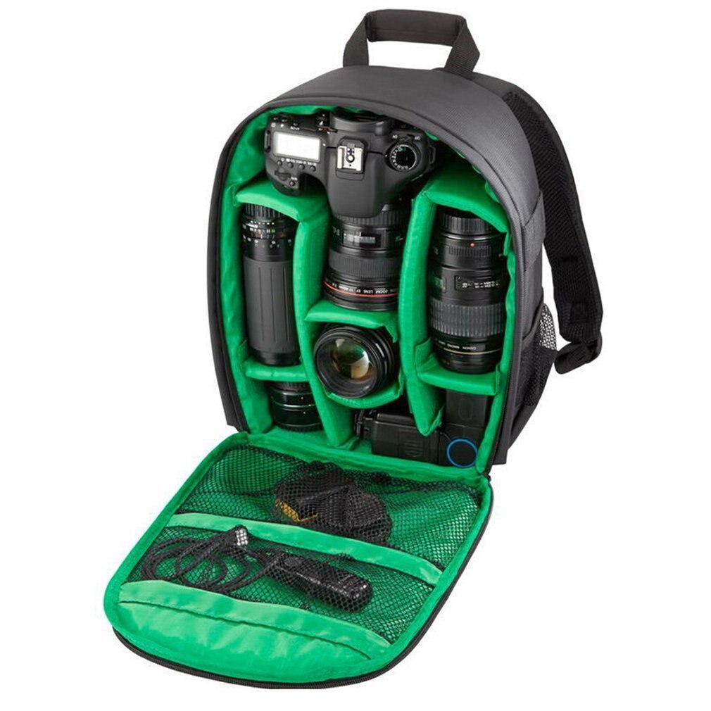 Étanche antichoc antivol unisexe numérique SLR DSLR appareil photo sac doux rembourré sac à dos adapté pour Canon pour Nikon: Orange