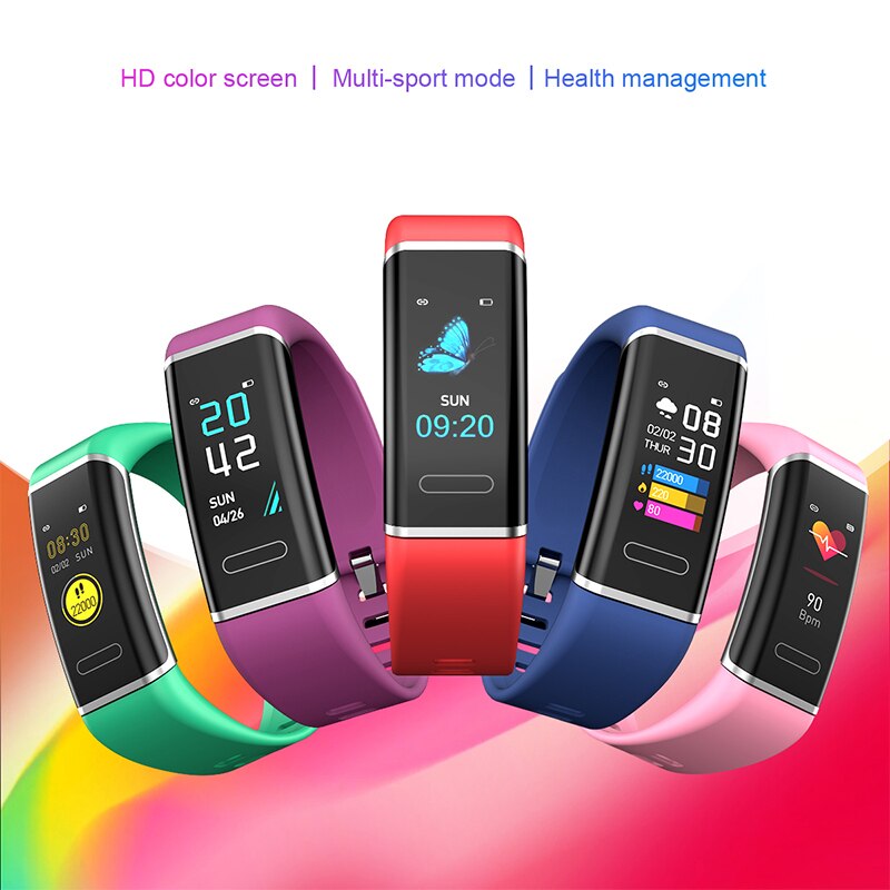 Smart Armband Mannen Vrouwen Smart Band Fitness Tracker Voor Android Ios Sport Smartband Polsbandje Slimme Pols Band CT6