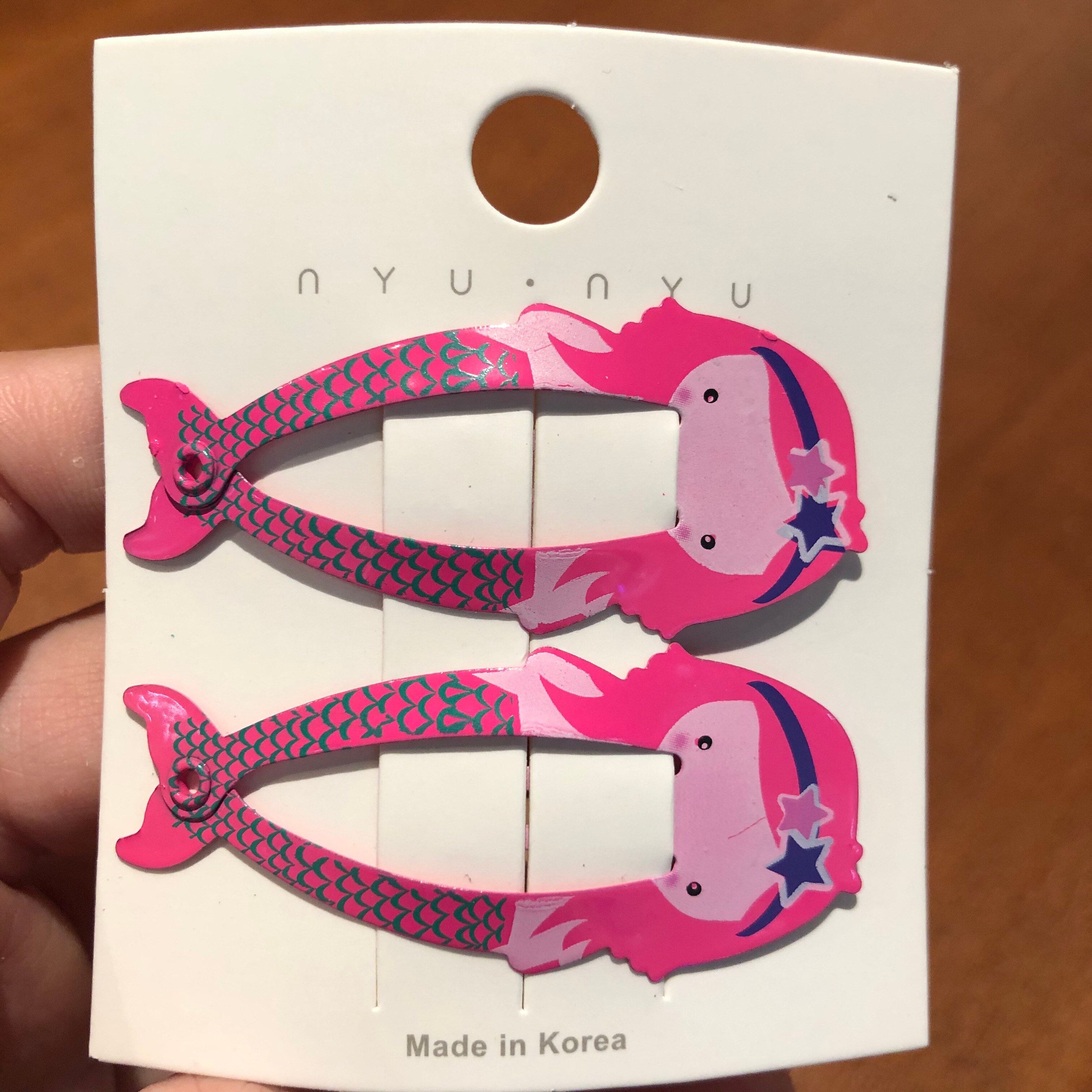 2PCS/Set Cartoon Animal Metal Hair Pins Lovely Head Wear Cat Dog Mermaid Lion Icon Hair Clips For Girls BB Hair Accessories